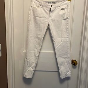 New York & Company, white, skinny jeans